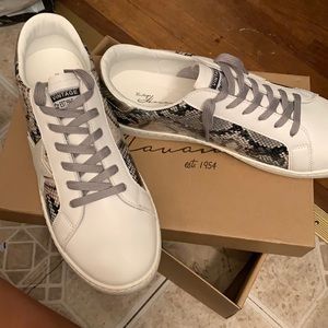 NEW  Gold/snake sneakers